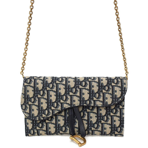 Dior Handbags - Christian Dior Oblique Saddle Wallet Chain